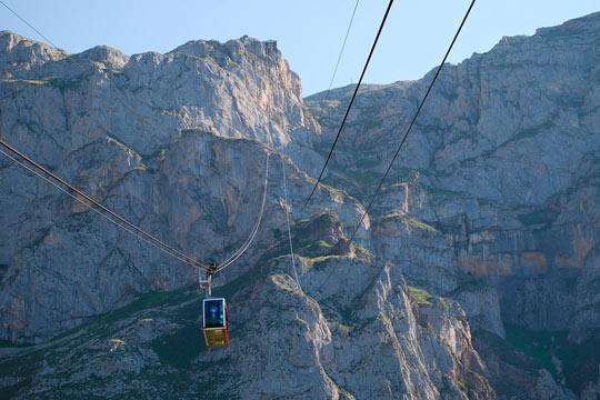 Teleférico de Fuente Dé en Cantabria