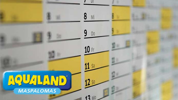 horarios y calendario aqualand maspalomas