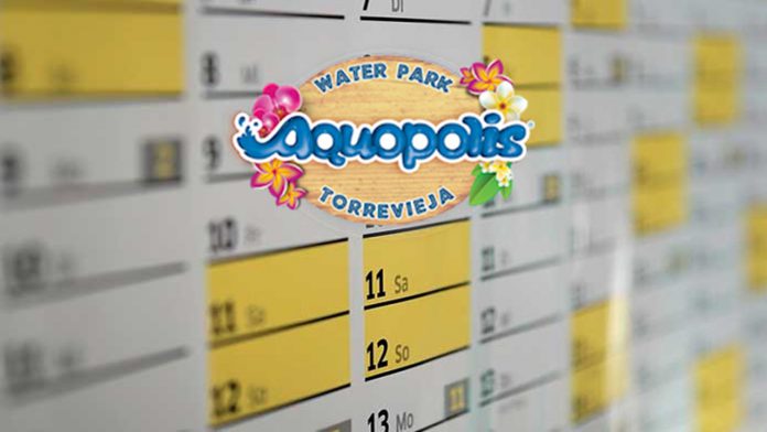 horarios y calendario aquopolis torrevieja