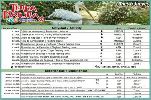 horarios y calendario terra natura 