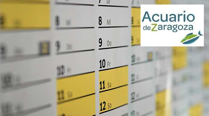 horarios y calendario acuario de zaragoza