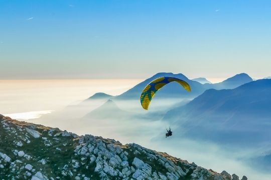 cómo funciona un parapente