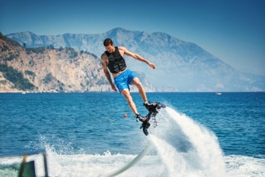 flyboard con niños