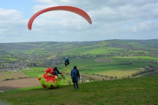 cómo funciona un parapente